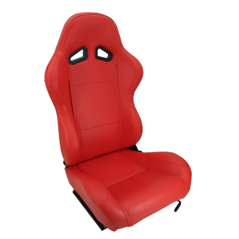 1004 Series Adjustable Universal Beautiful Red PVC Leather Car Racing Seat