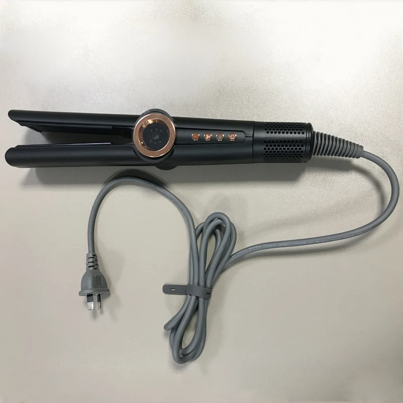2 in 1 Hair Straightener, Ceramic Hot Air Comb, One Step Straightening and Curling, Flat Iron for Smooth Styling