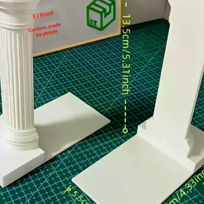 Minimalist 2pcs 3D Printed Column Bookends High Quality Non-Slip Book Stand Desktop Organizer for Gift to Book Lovers