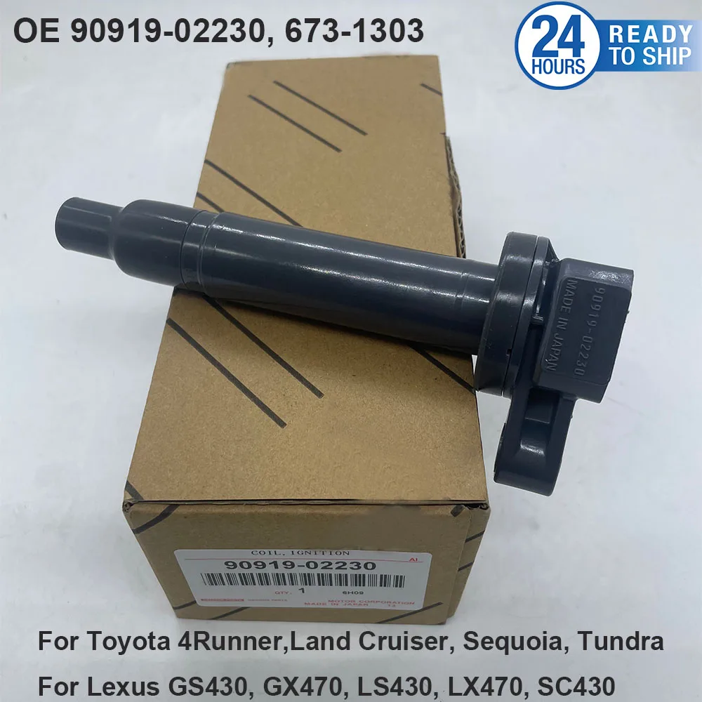 High Quality 90919-02230 Ignition Coil For Tundra Sequoia L-EXUS GS430 IS Sport Cross 200 LS430 LX470 9091902230