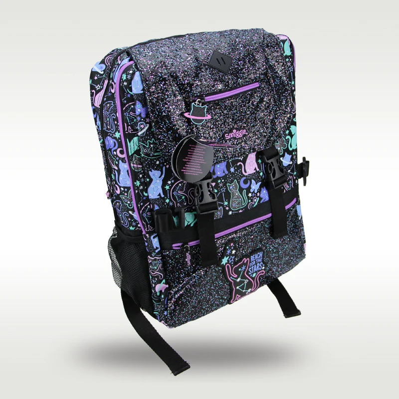 Smiggle-mochila escolar original australiana para niños, mochila bonita de alta calidad, star cat, 18 pulgadas, superventas