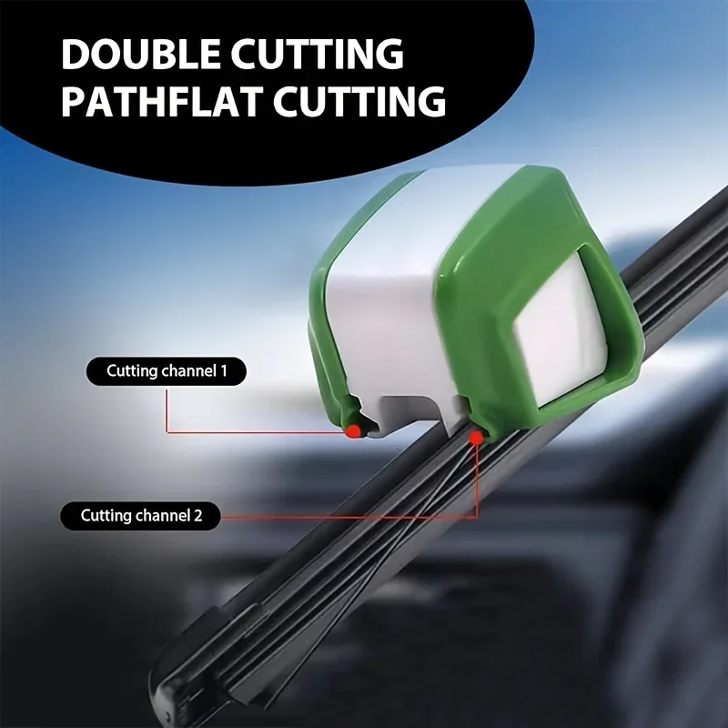 1 pz facile da usare strumento di riparazione della spazzola del tergicristallo dell\'auto-tergicristallo trimmer e coltello di riparazione della