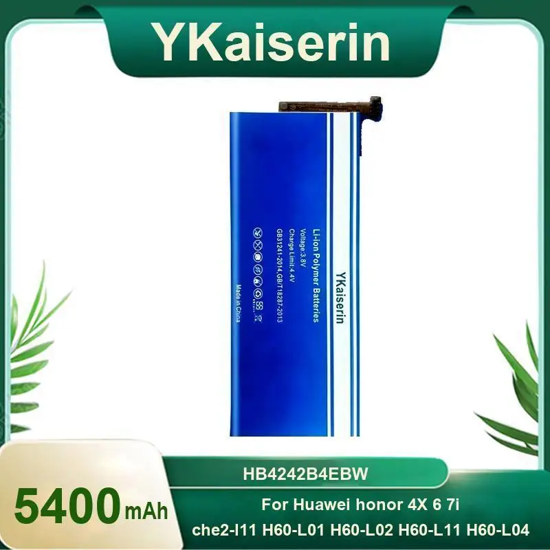 

Mobile Phone Battery HB4242B4EBW 5400Mah For Huawei Honor 4X 6 7I Che2-L11 H60-L01 H60-L02 H60-L11 H60-L04