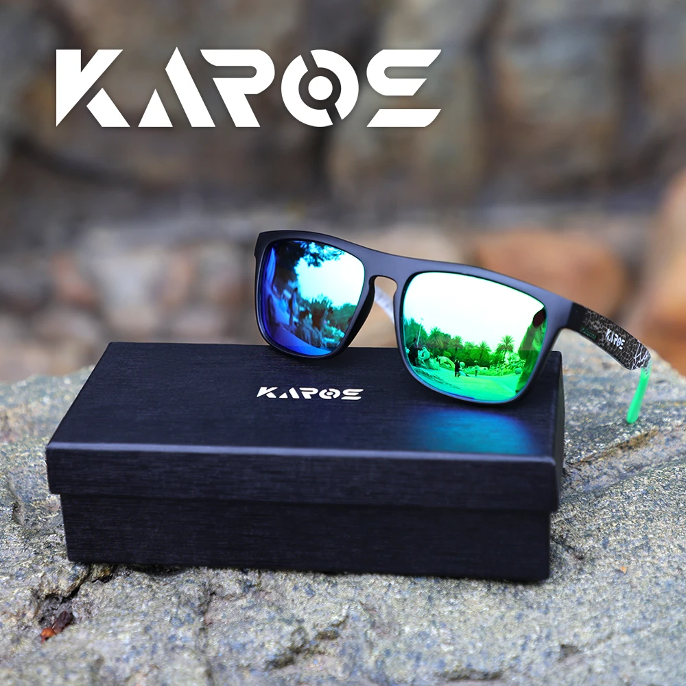 AliExpress karos Karos Fashion Sports Sunglasses Polarized Lens UV400 Protection Unisex Outdoor Glasses for Fishing Driving Cycling YZ2036 Box