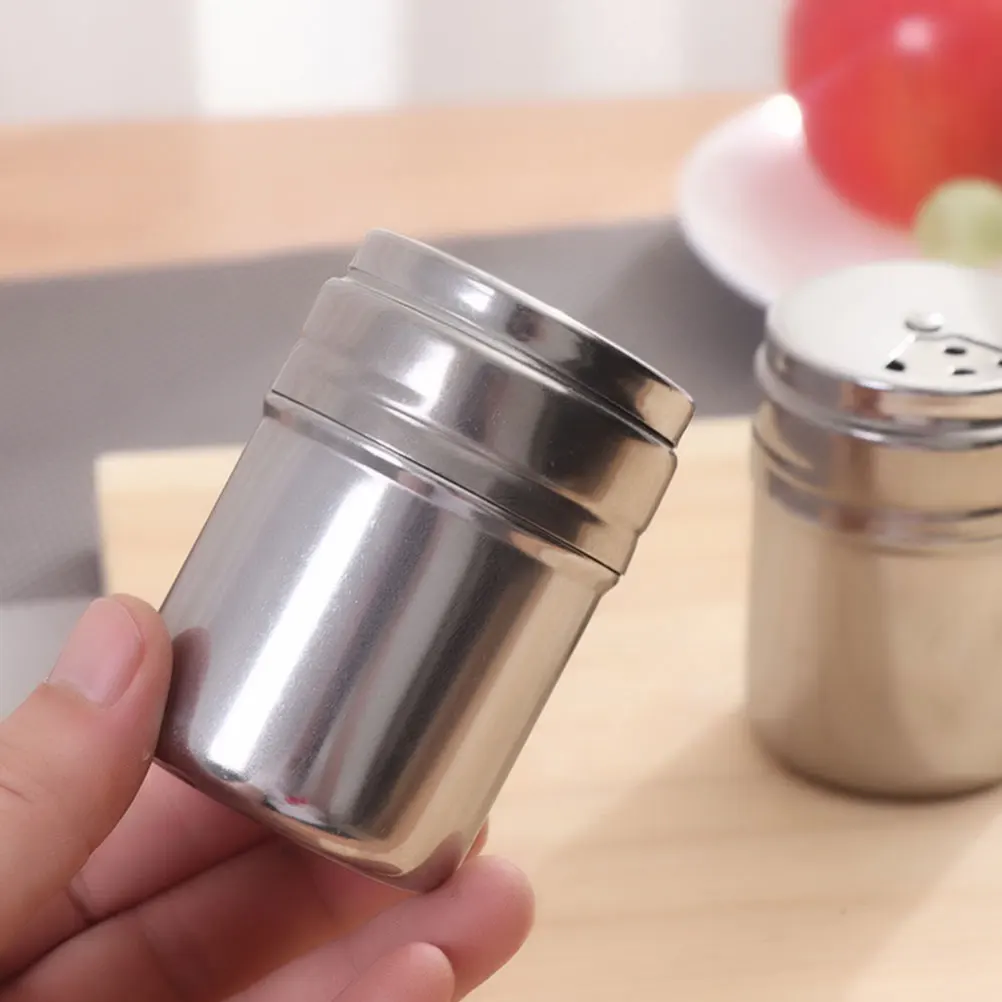 

5 Pcs Stainless Steel Spice Jars Seasoning Containers Kitchen Helper Condiment Bottles Shaker Storage Solution