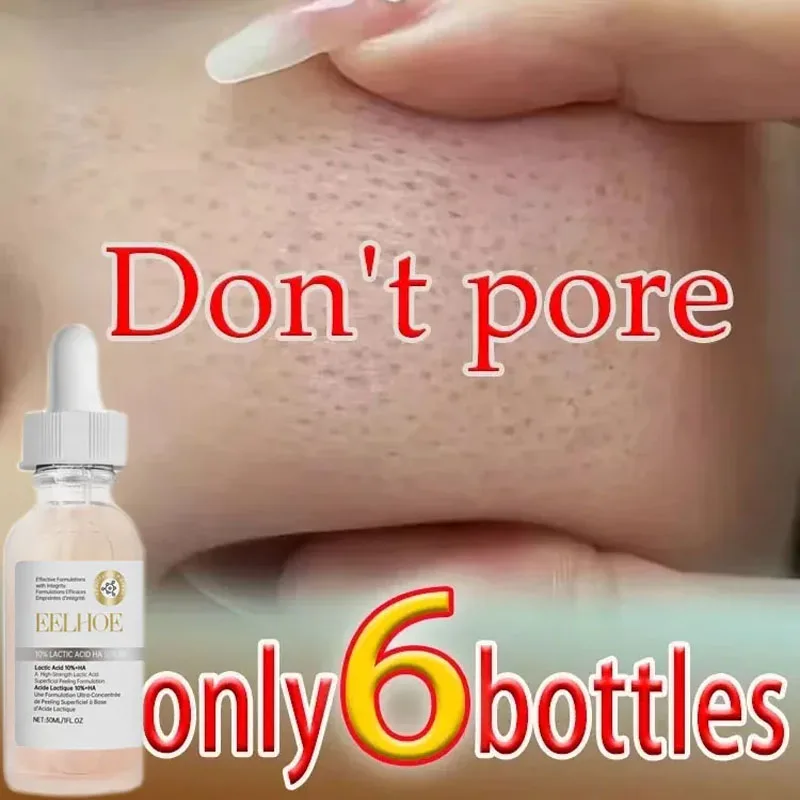 

10% Lactic Acid HA Serum Face Peeling Brighten Solution Shrinking Pore Skin Care Tightening Facial Pore Minimizing Ordinary 30ML