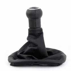 New 5 Speed Gear Shift Knob Gaitor Boot Black PU Leather for VW Passat B5 Volkswagen