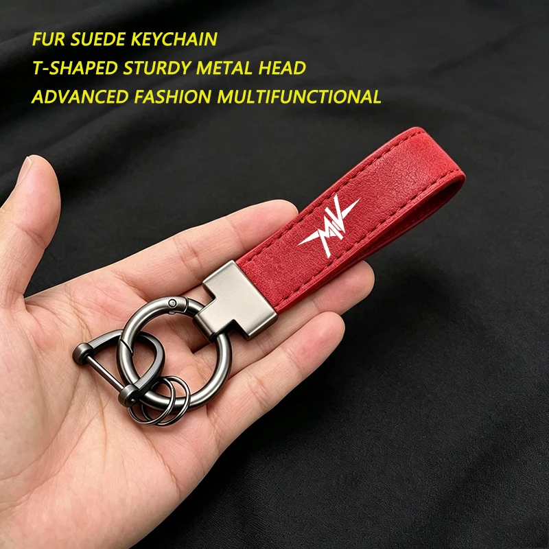 Fashion New Suede KeyChain Horseshoe Buckle Key Ring Car Key Rings For MV Agusta F3 675 800 Brutale 800 1000 Turismo Veloce RC