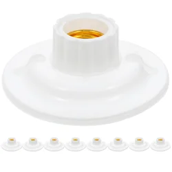 10 Pcs Plum Lamp Holder High Safety Socket Light Bulb Holders Converter Exquisite Design E27 Base Plastic Easy Installation