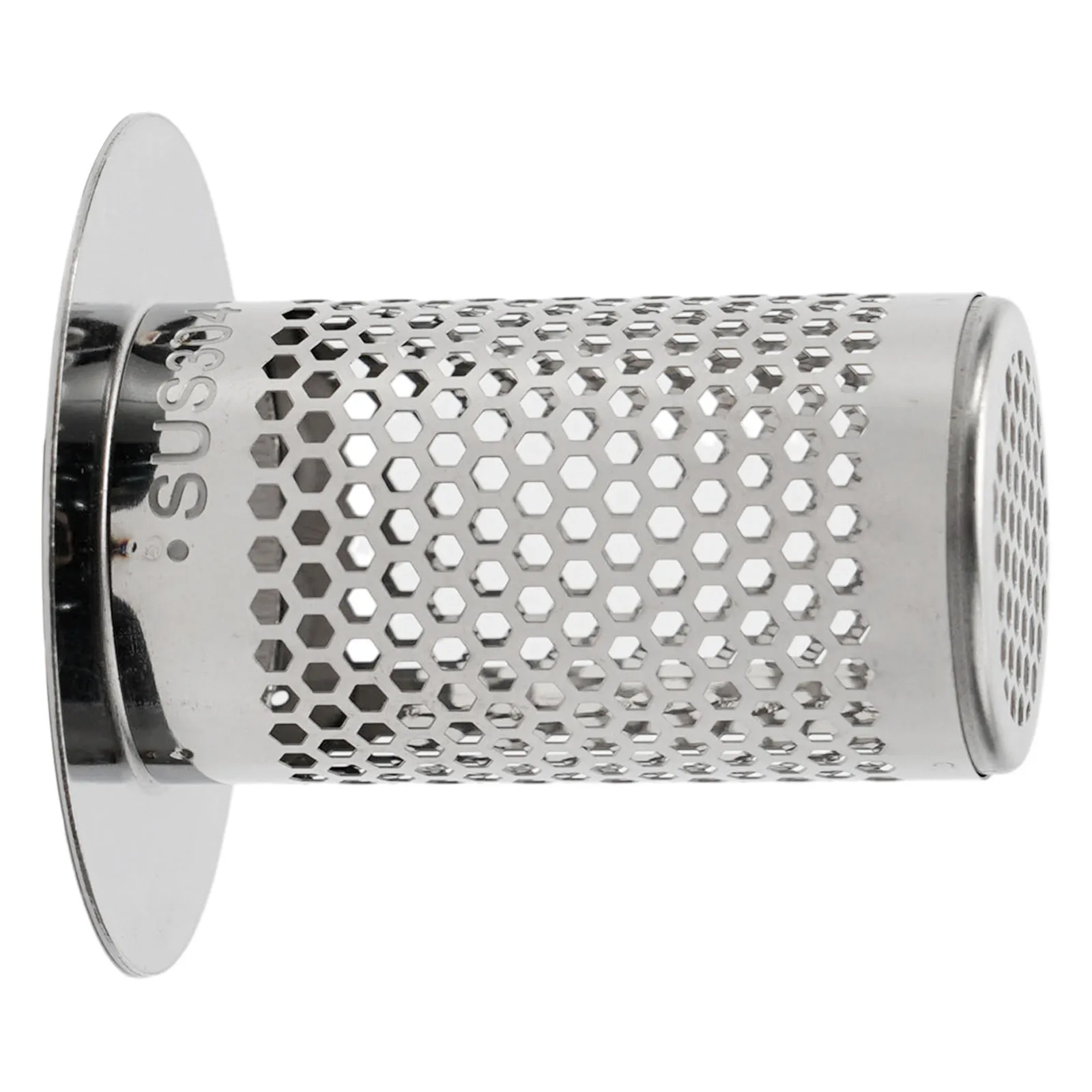 Sink and Shower Drain Hair Strainer in Stainless Steel Designed for Easy Insertion and Removal to Avoid Blockages