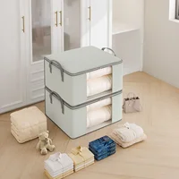 Grand sac de rangement pliable pour la maison, sac de rangement pour vêtements, couette et articles divers, gain de place, haute capacité de charge 4