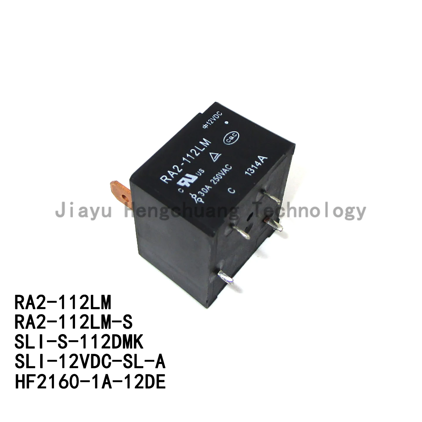 RA2-112LM RA2-112LM-S SLI-12VDC-SL-A HF2160-1A-12DE 4-pin 30A 12VDC Air Conditioning Water Heater Relay SLI-S-112DMK