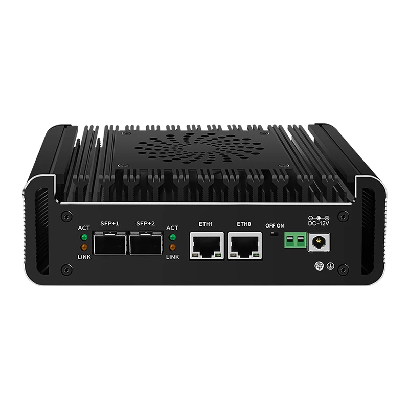 Router firewall solido 2x10G SFP+ Intel i3 N305 N355 N150 N100 2xi226-V 2.5G Mini PC 2xNVMe 2xHD DDR5 pfSense Proxmox ESXi AES-NI