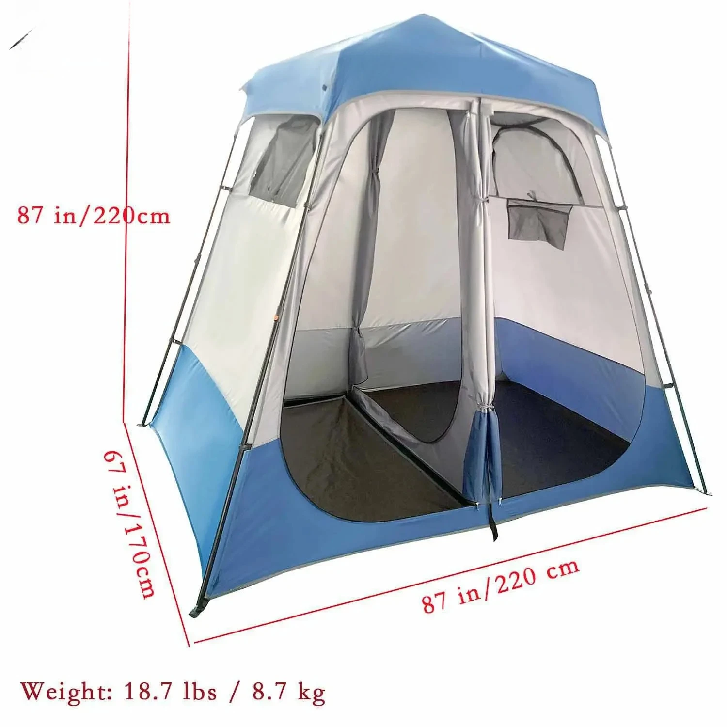 Design Outdoor Camping Privacy Bathroom Beach Mobile Shower Tent Portable Changing Room Bathing Tent Pop Up Moving Toiletscustom