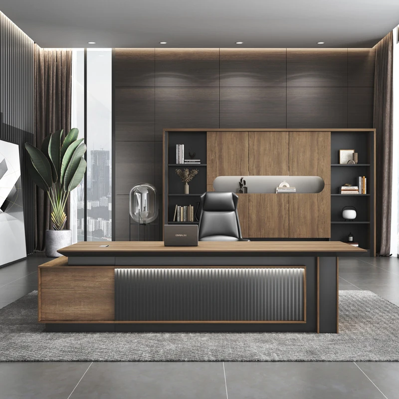 , Simple Modern , Light Luxury Executive Table, Manager Supervisor , Stylish Office Desk And