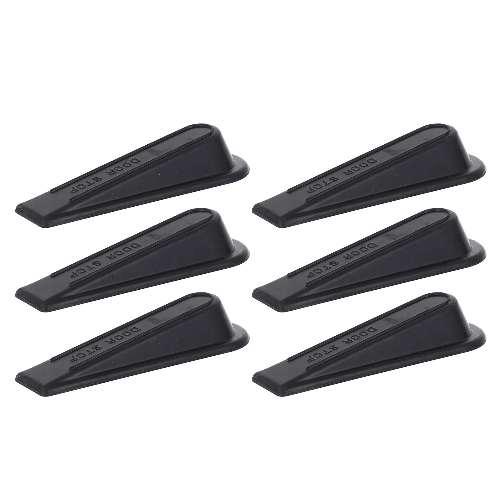 

6pcs Door Stopper Reusable Child Safety Anti Collision Stoppers Rubber Door Blocker Wedge Household Supplies