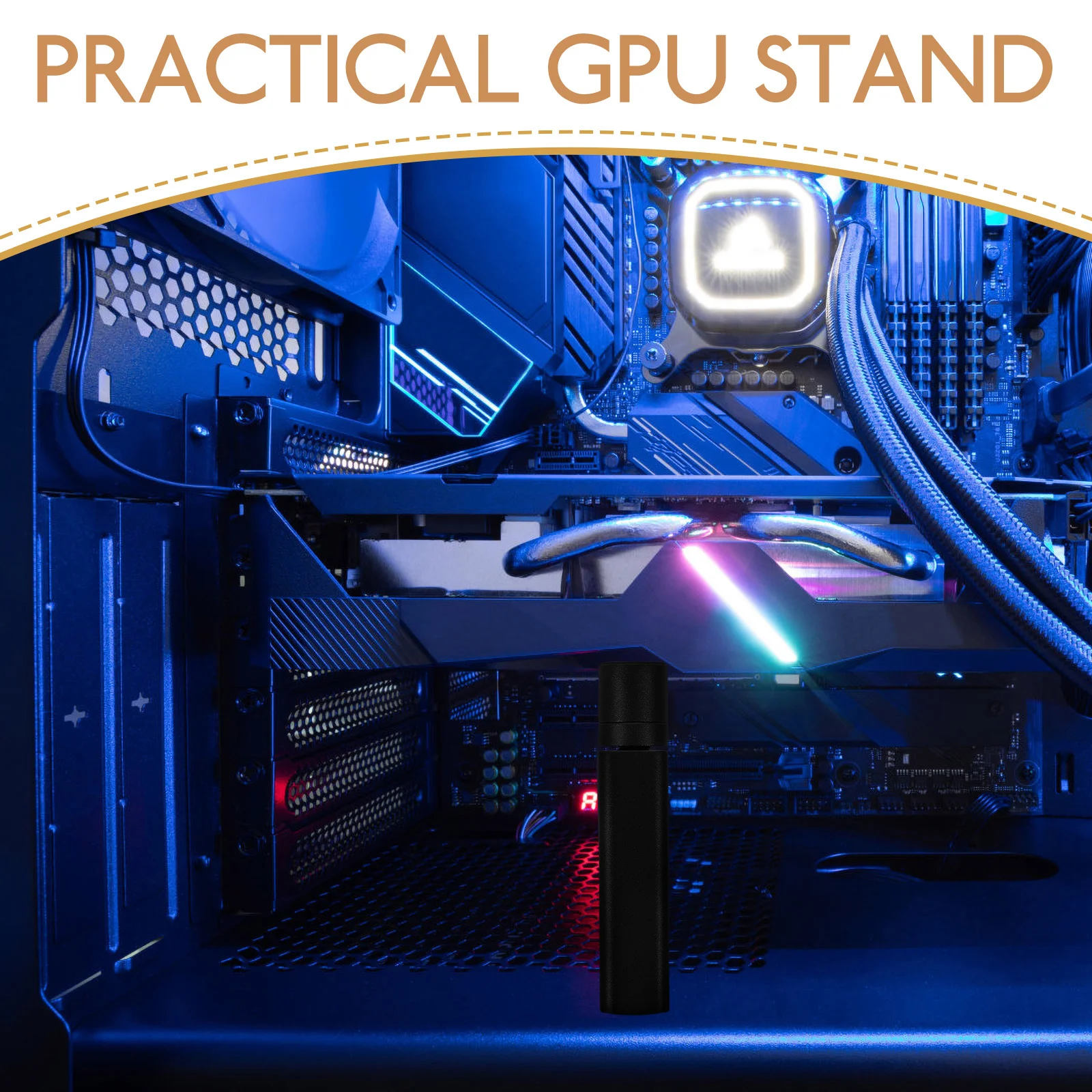 

GPU Support Bracket Anti Sag Aluminum Alloy Stable Graphics Card Support Stand Video Card Gaming Protection GPU Holder