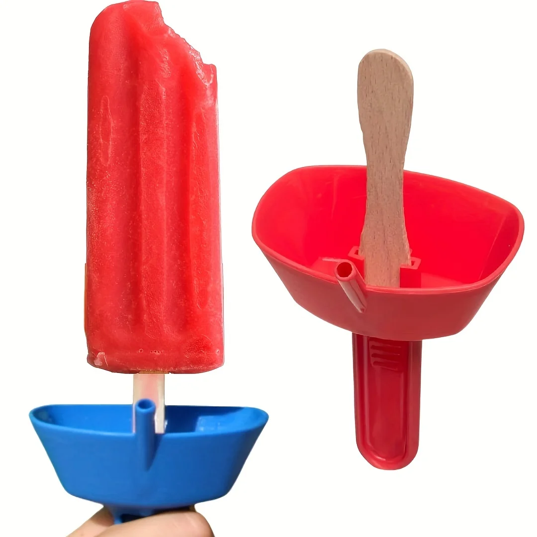 Kids Popsicle Drip Holder Anti Leak Ice Cream Stand Popsicle Holder For Indoor Outdoor Use Reusable Easy Clean For Children