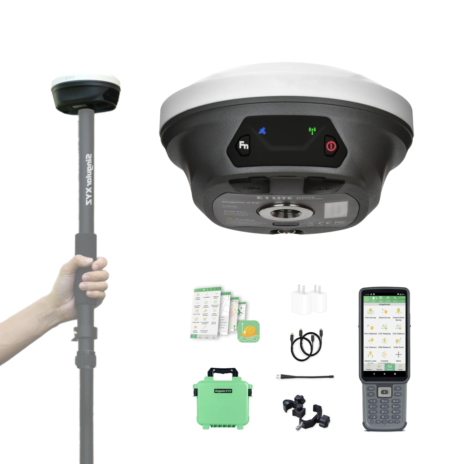 High Precision Free Training Videos Software Rtk Rover Land Receiver