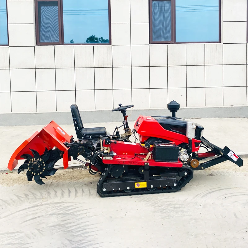 

Customized Small Farm Cultivator New Multi-Function Crawler Rotary Tiller Agricultural Plowing Machine Rotary Tiller