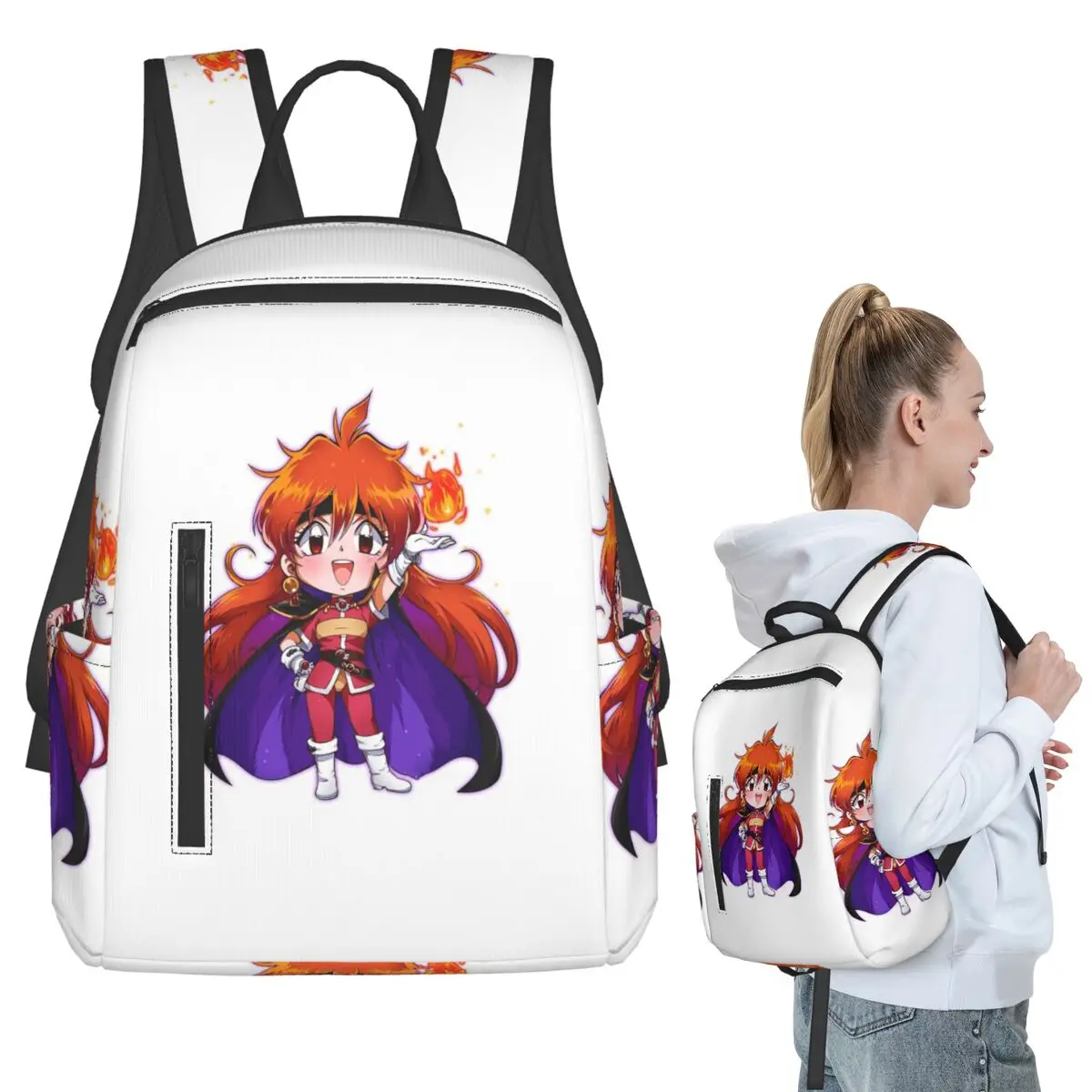 

Lina Inverse Dragon Slave Slayers Backpack Student BookBag Kids School Bag Laptop Shoulder Bags Men Women