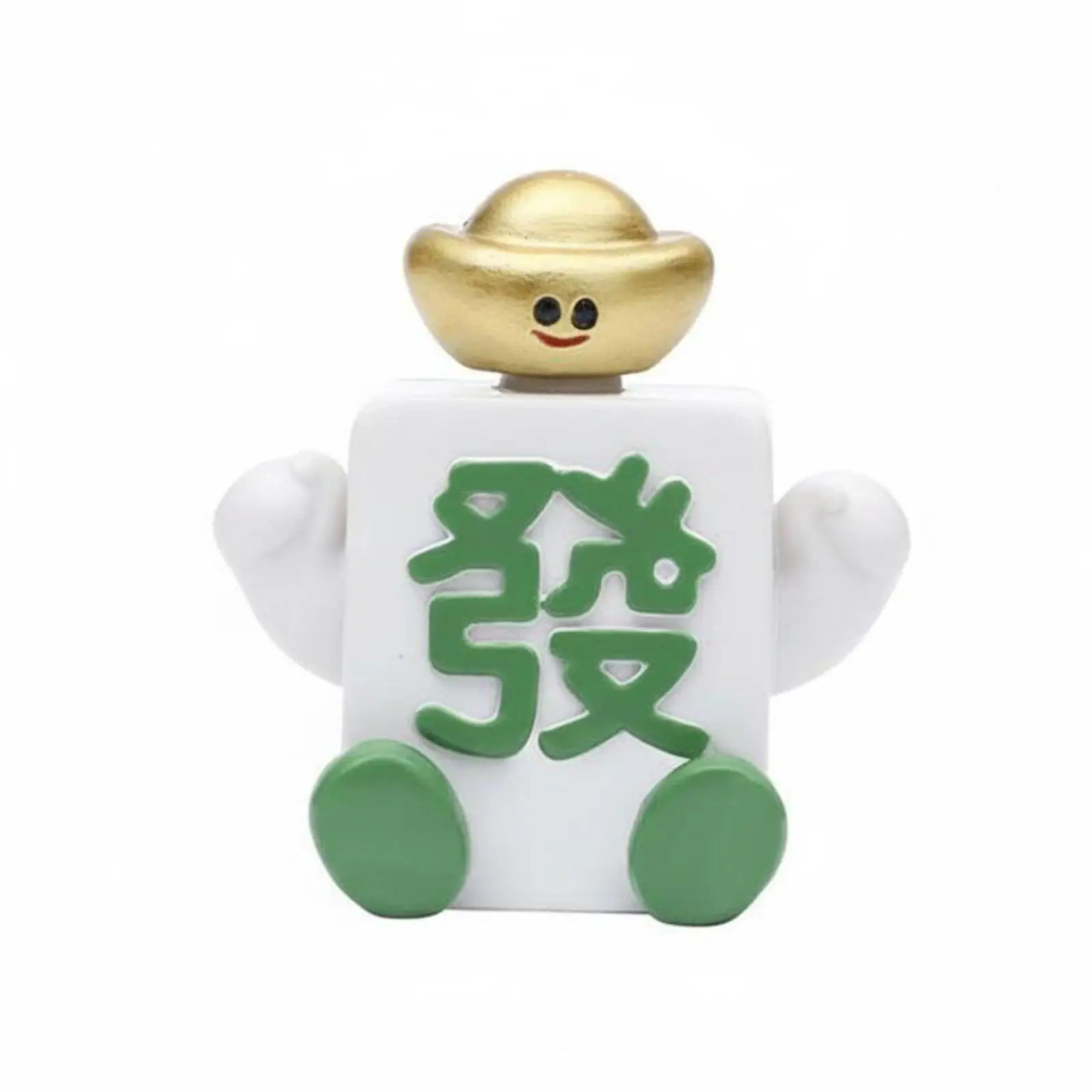 Rotating Mahjong Ornament Creative Gift Fortunate Character Bobblehead