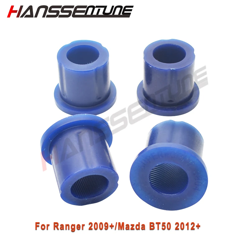 HANSSENTUNE Rear Leaf Spring Shackle Upper Polyurethane  Bushings Kits Fit For Ranger 2009+/Mazda BT50 2012+