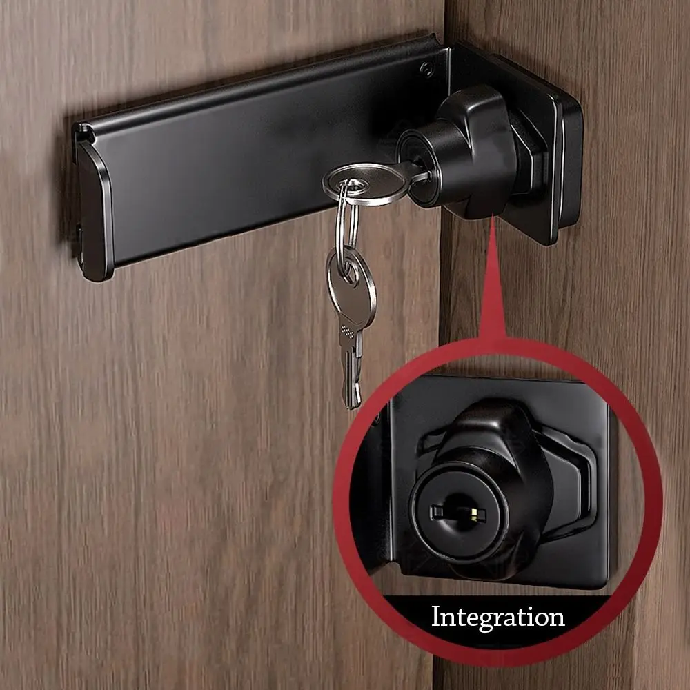 New Stainless Steel Door Clasp Lock Right Angle Anti-theft Door Latch Burglar-proof 90 Degree Padlock Hasp Shed Gate