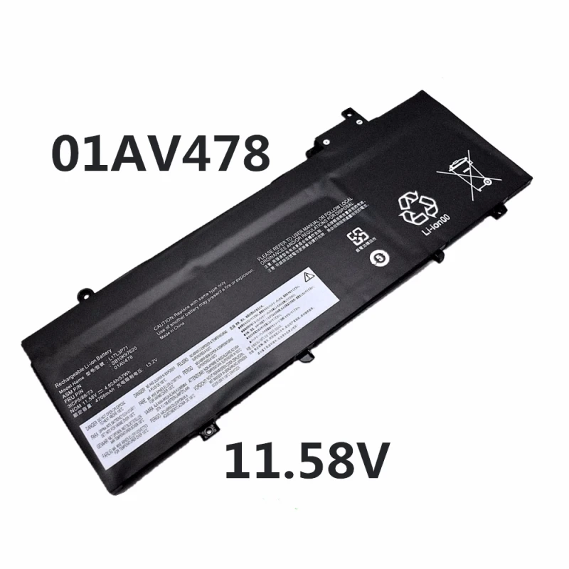 L17L3P71  L17M3P71 L17S3P71 Laptop Battery For Lenovo ThinkPad T480S Series 01AV478 01AV479 01AV480 SB10K97620 SB10K97621