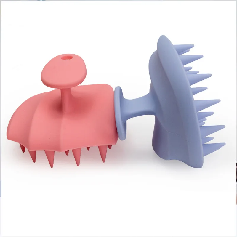 silicone scalp grabber shampoo for relieving itching, suitable for both dry and wet use, grab-style shampoo brush, 2 pieces