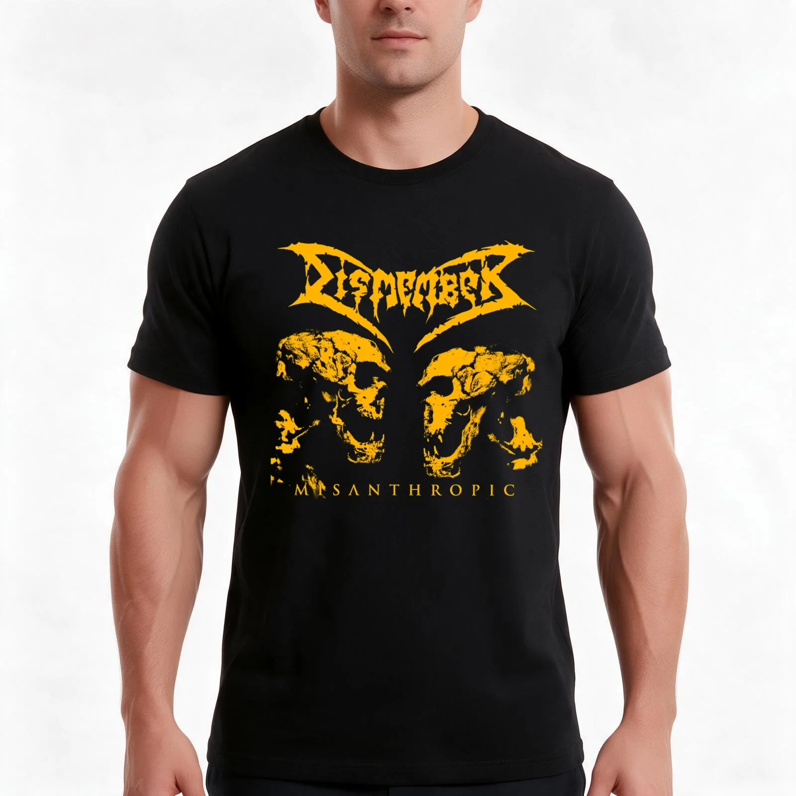 Dismember T-Shirt, Summer Casual Cotton Tee, Oversized Streetwear Tops, Vintage Graphic Print, Loose Fit Short Sleeve