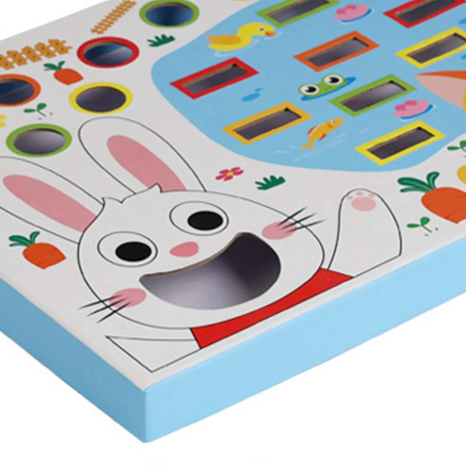 Wood Carrot Toy Set Hand Eye Coordination Decorative Sorting and Stacking Games for Playroom Traveling Classroom Matching Girls
