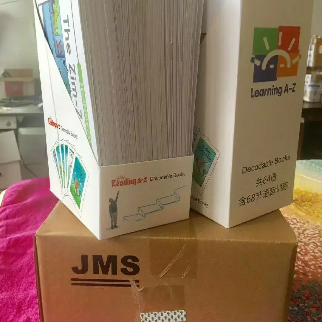 64 książki/zestaw Raz Dekodowalne historie foniki Nauka pomagania dziecku w czytaniu foniki Angielska książka przygodowa