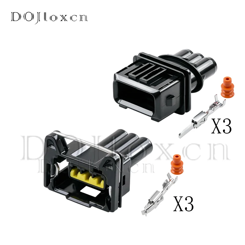 1/5 Sets 3 Pin Car Power Junior Timer Kit Boot Wire Connector Idle Motor Socket Electrical Oxygen Sensor Connector 282545-1