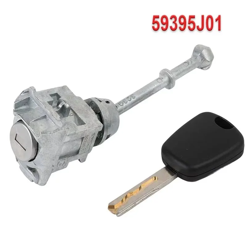 ABVJ-For Citroen C3 C5 207 508 도어 잠금 실린더 (키 포함) 59395J011609893180 512645 501972 액세서리