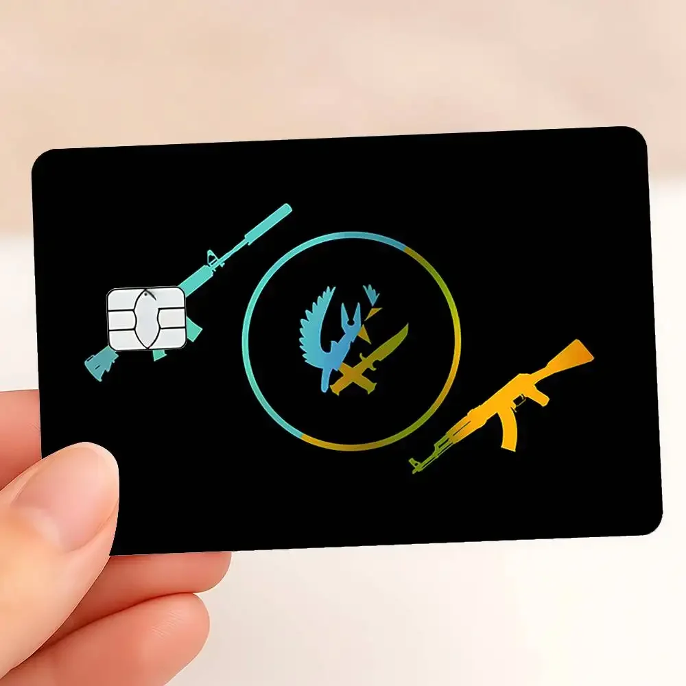 Counter-Strike CS 2 Laser Reflective Card Skin Sticker For Debit Credit Card