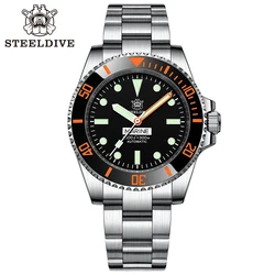 STEELDIVE SD1954C V2 Water Ghost Watch For Men NH35 Movement Automatic Mechanical C3 luminous Sapphire Glass Diver Watches 2023