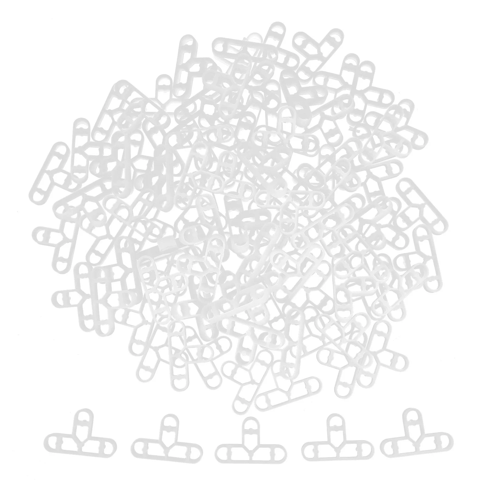 100 stuks tegelnivelleringssysteem T-vormige plastic tegelafstandhouders Professioneel nivelleringsgereedschap voor keramische vloerinstallatie