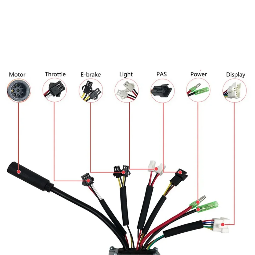 

Для электрических велосипедов Контроллер электровелосипедов 250 Вт Аксессуар для электродвигателя из алюминия и пластика Легко носить с собой