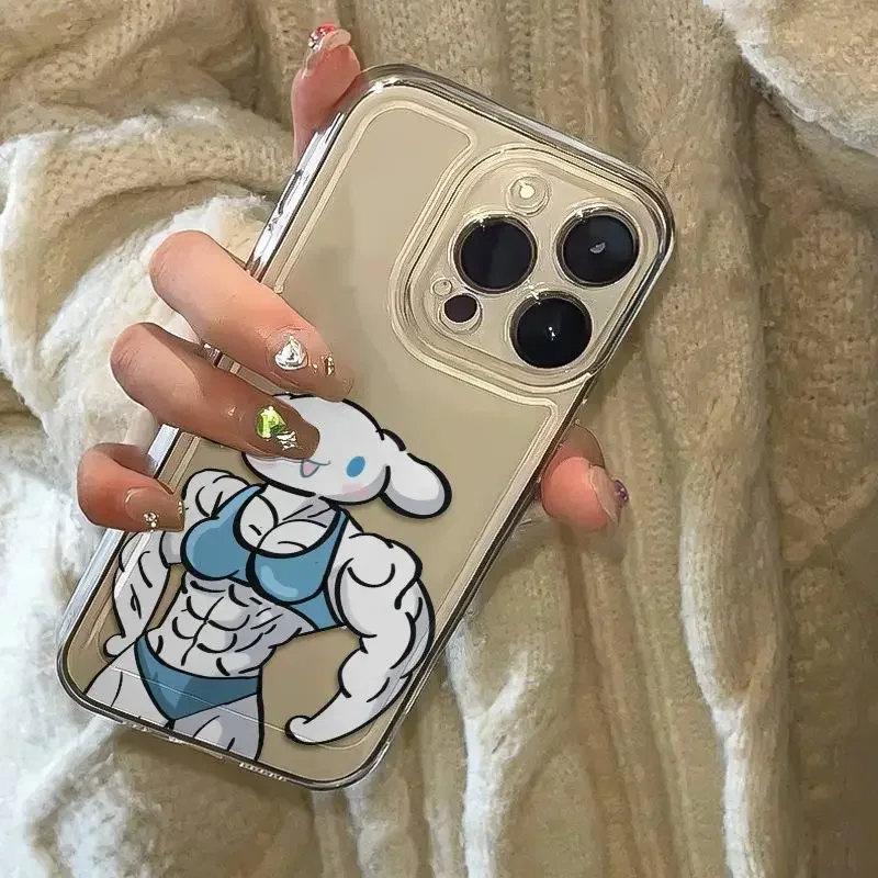 New Sanrio Cinnamoroll Suitable for Apple 15/14/13promax Mobile Phone Case 12/11 Soft Xr/xs Anti-fall Kawaii Gift