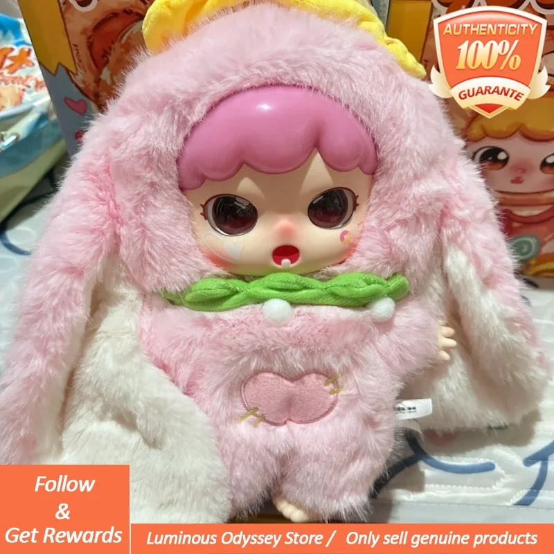 

Genuine Baby Three 400%Little Sweet Tooth Animal Snacks Trendy Plush Toys Blind Box Cute Gummy Face Dolls Birthday Gifts Mystery