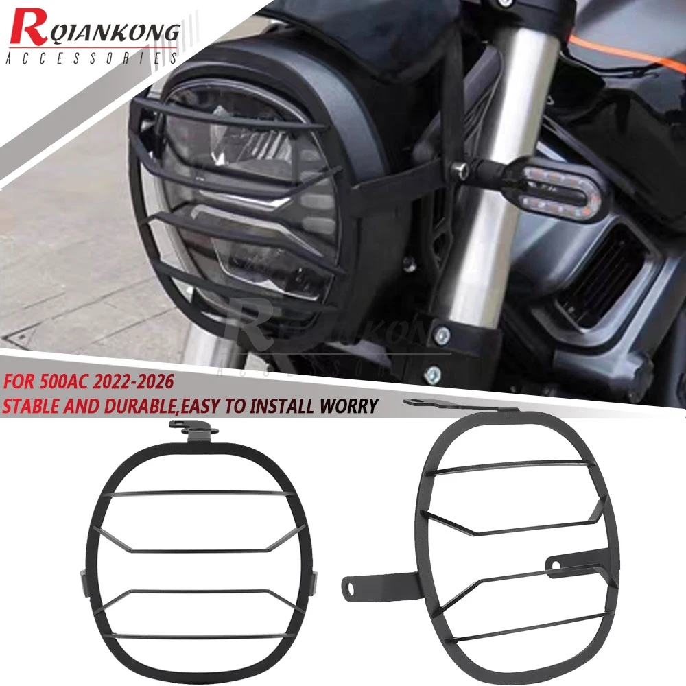 For Voge 500AC AC 500 Ac AC500 Motorcycle Headlight Protection Head Light Grill Guard Cover Protector 2022 2023 2024 2025 2026