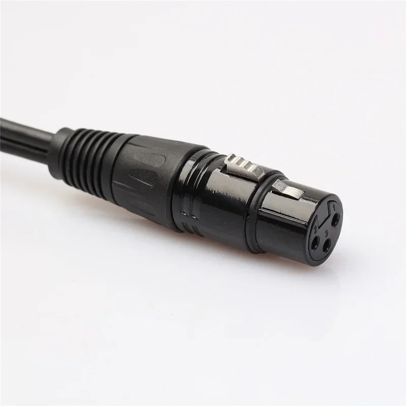3Pin XLR 1 maschio a 2 femmina cavo di prolunga Audio microfono Y linea cavo Splitter Audio per Mixer microfono altoparlante luce da palcoscenico