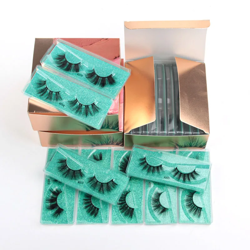 5/10/20/30/50 PCS Wholesale False Eyelashes Fluffy 3D Mink Lashes In Bulk Faux Cils Natural Fake Eyelash Extension Makeup Tool