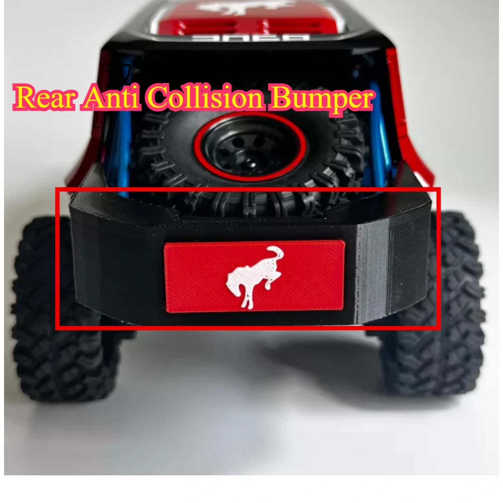 RC Crawler Upgrade Decor Parts Rear Anti Collision Bumper For MJX H18P Off Road Vehicle custom size Hobby Mod Accessories