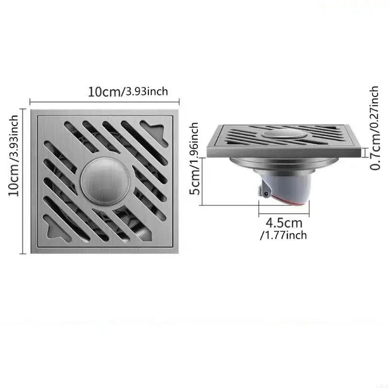 U4LA Hegienics Stainlic Stain Floor Drain Set توافق قوي للترقيات