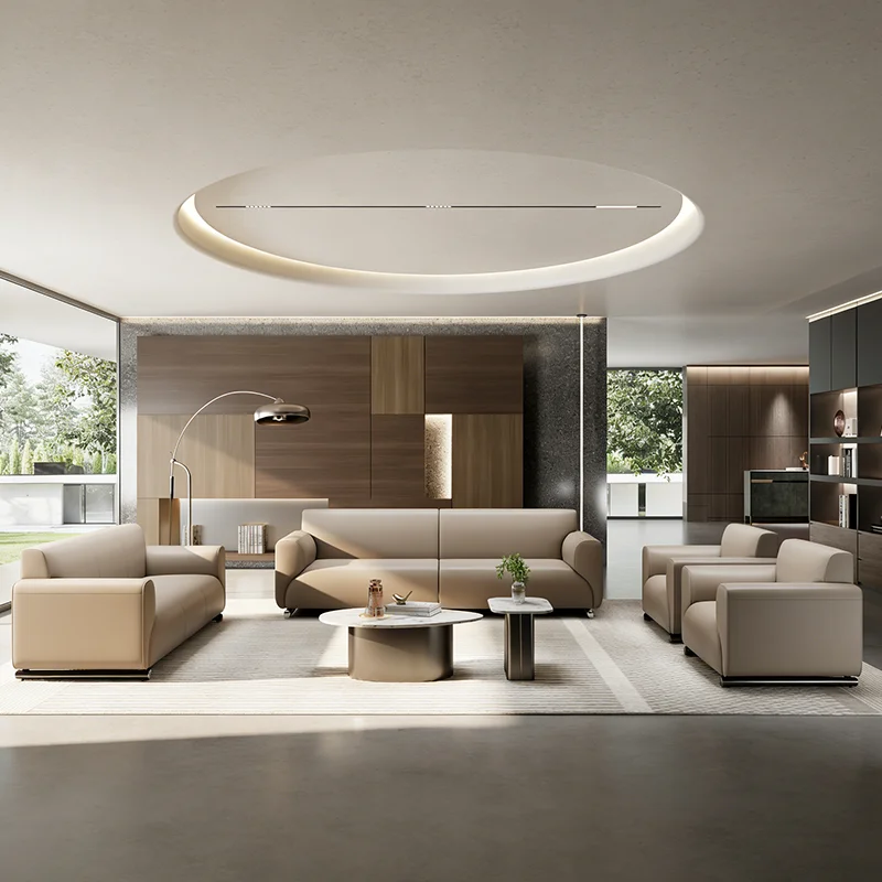 Modern Simple Office Sofa Set Business Reception Sofa Negotiation Waiting Or Resting Office Furniture
