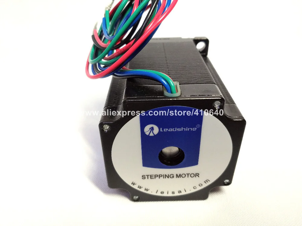 GENUINE Leadshine NEMA23 Stepper Motor 57HS21A 8mm Shaft 5A 2.1 N.M Torque 76mm Length 4 Wires Matching With Stepper Drive DM542