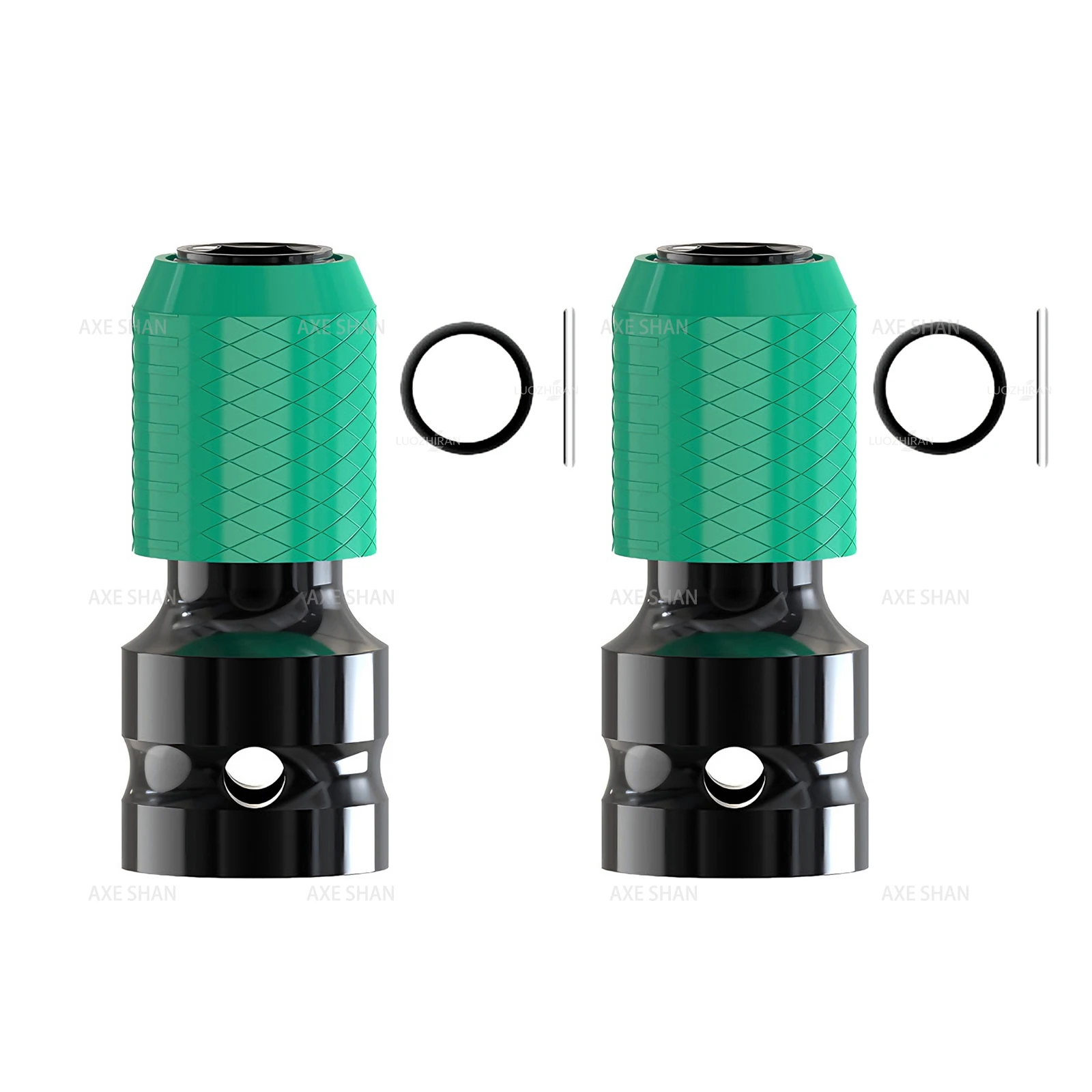  1/2″ Square To 1/4″ Hex Adapter Electric Wrench Conversion Head 12.5mm To 6.35mm Bit Holder for Power Tool Accessories 1/2pcs