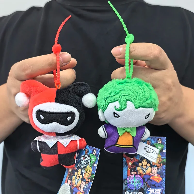 -9cm Batman Superman Plush Keychain DC Justice League 9cm Harley Quinn Joker Cute Cartoon Movie Dolls Creative Christmas Gifts view 3